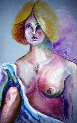 Colleen - Oil & pastel on paper - 480mm x 310mm - For Sale - R500