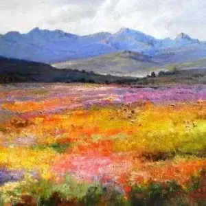 Diane Erasmus — 128. Code: 1/2011 Gods Garden, Namaqualand. Available at Crouse Art Gallery, Windermere Road, Durban