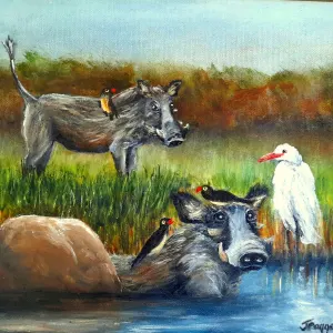 Jeannette Edwards — 'Chilling with Friends"