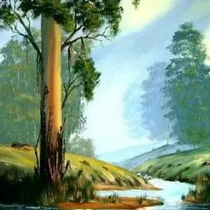 Dennis Clark — Bluegum and Stream