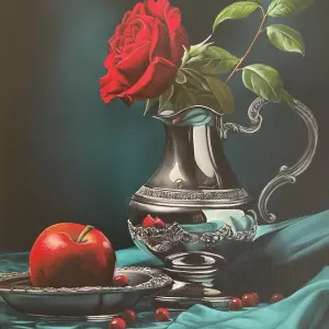Jennefer Ann Gordon Grant — Red Rose & Apple