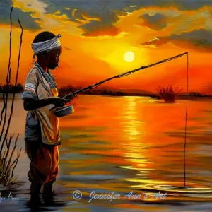 Jennefer Ann Gordon Grant — Survival (Boy fishing)