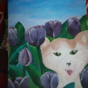 Hermina Le Roux — Among the Tulips