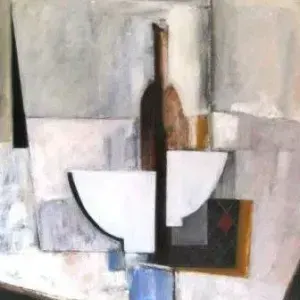 Marlene von Durckheim — Still life with chequered cloth, 2006